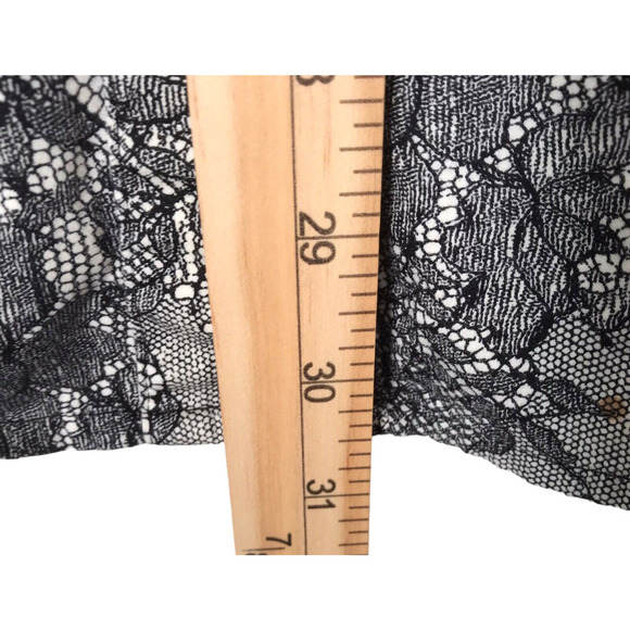 Lane Bryant Womens Top Size 26 Black Floral Long Sleeve Button Down Blouse - Picture 9 of 11